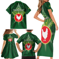 Personalized American Samoa Manu'a Cession Day Family Matching Short Sleeve Bodycon Dress and Hawaiian Shirt With Polynesian Pattern LT05 - Polynesian Pride