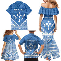 Personalised Kosrae State Gospel Day Family Matching Mermaid Dress and Hawaiian Shirt Simple Style LT05 - Polynesian Pride