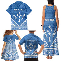 Personalised Kosrae State Gospel Day Family Matching Tank Maxi Dress and Hawaiian Shirt Simple Style LT05 - Polynesian Pride