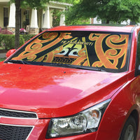 New Zealand Te Tairawhiti Auto Sun Shade Maori Koru Pattern LT05 - Polynesian Pride