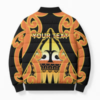 Personalised New Zealand Te Tairawhiti Bomber Puffer Jacket Maori Koru Pattern LT05 - Polynesian Pride