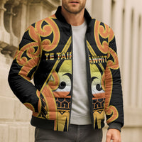 Personalised New Zealand Te Tairawhiti Bomber Puffer Jacket Maori Koru Pattern LT05 - Polynesian Pride