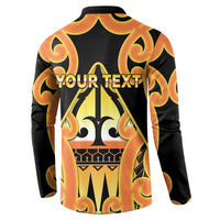 Personalised New Zealand Te Tairawhiti Button Sweatshirt Maori Koru Pattern LT05 - Polynesian Pride