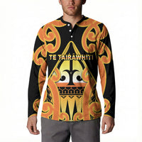 Personalised New Zealand Te Tairawhiti Button Sweatshirt Maori Koru Pattern LT05 - Polynesian Pride
