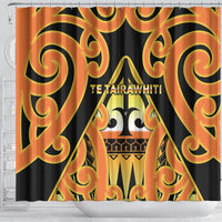 New Zealand Te Tairawhiti Shower Curtain Maori Koru Pattern LT05 - Polynesian Pride