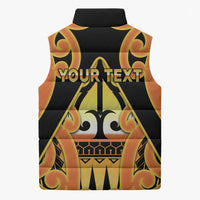 Personalised New Zealand Te Tairawhiti Sleeveless Puffer Jacket Maori Koru Pattern LT05 - Polynesian Pride