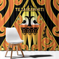 New Zealand Te Tairawhiti Window Curtain Maori Koru Pattern LT05 - Polynesian Pride