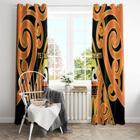 New Zealand Te Tairawhiti Window Curtain Maori Koru Pattern LT05 - Polynesian Pride