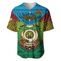 Vanuatu Torba Province Baseball Jersey Vanuatuan Coat Of Arms Polynesian Pattern LT05 Green - Polynesian Pride