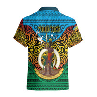 Personalized Vanuatu Torba Province Hawaiian Shirt Vanuatuan Coat Of Arms Polynesian Pattern LT05 - Polynesian Pride