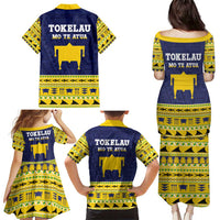 Tokelau Christmas Family Matching Puletasi and Hawaiian Shirt Tokelauan Turtle Santa Sleigh LT05 - Polynesian Pride