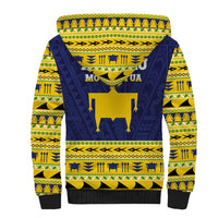 Tokelau Christmas Sherpa Hoodie Tokelauan Turtle Santa Sleigh