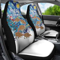 New Zealand Christmas Car Seat Cover Kiwis Santa Sleigh Starry Night Style LT05 - Polynesian Pride