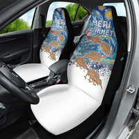 New Zealand Christmas Car Seat Cover Kiwis Santa Sleigh Starry Night Style LT05 - Polynesian Pride