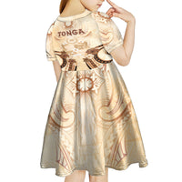 Tonga Women's Day Kid Short Sleeve Dress With Polynesian Pattern LT05 - Polynesian Pride