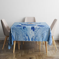 Cook Islands Women's Day Tablecloth With Polynesian Pattern