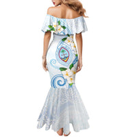Guam Chamorro Family Matching Mermaid Dress and Hawaiian Shirt Guasali Flowers Curves Style LT05 - Polynesian Pride