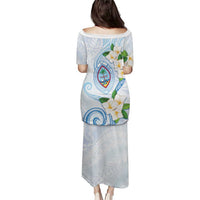 Guam Chamorro Puletasi Guasali Flowers Curves Style