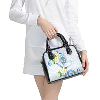 Guam Chamorro Shoulder Handbag Guasali Flowers Curves Style