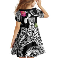 Hafa Adai Guam Family Matching Off Shoulder Maxi Dress and Hawaiian Shirt Polynesian Tattoo Tropical Flowers LT05 - Polynesian Pride