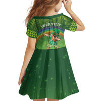 Personalised Hawaii Saint Patrick's Day Family Matching Off Shoulder Maxi Dress and Hawaiian Shirt Let's Get Fit Shaced LT05 - Polynesian Pride