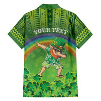 Personalised Hawaii Saint Patrick's Day Family Matching Off Shoulder Maxi Dress and Hawaiian Shirt Let's Get Fit Shaced LT05 - Polynesian Pride
