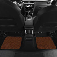 Personalised Hawaii Mililani High School Car Mats Tribal Tattoo With Hibiscus Flowers