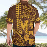 Personalised Hawaii Mililani High School Hawaiian Shirt Tribal Tattoo With Hibiscus Flowers LT05 - Polynesian Pride