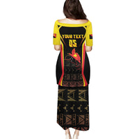 Custom Papua New Guinea Cricket Family Matching Puletasi and Hawaiian Shirt 2024 World Cup LT05 - Polynesian Pride