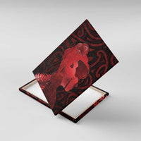 Aotearoa Mana Wahine Canvas Wall Art The Spiritual Power Of Women LT05 With Frame Red - Polynesian Pride