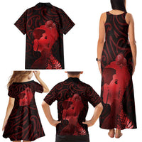 Aotearoa Mana Wahine Family Matching Tank Maxi Dress and Hawaiian Shirt The Spiritual Power Of Women LT05 - Polynesian Pride