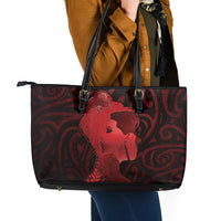 Aotearoa Mana Wahine Leather Tote Bag The Spiritual Power Of Women LT05 - Polynesian Pride