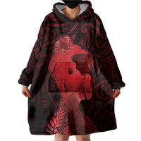 Aotearoa Mana Wahine Wearable Blanket Hoodie The Spiritual Power Of Women LT05 - Polynesian Pride