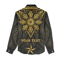 Personalised Philippines Independence Day Women Casual Shirt Filipinos Sun Star Tribal LT05 - Polynesian Pride