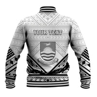 Personalised Kiribati Gospel Day Baseball Jacket Coat Of Arms Polynesian Pattern LT05 - Polynesian Pride