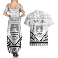 Personalised Kiribati Gospel Day Couples Matching Summer Maxi Dress and Hawaiian Shirt Coat Of Arms Polynesian Pattern LT05 - Polynesian Pride