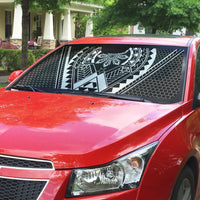 Philippines Batok Tribal Inspired Tattoo Black Auto Sun Shade LT05 - Polynesian Pride