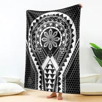 Philippines Batok Tribal Inspired Tattoo Black Blanket LT05 - Polynesian Pride
