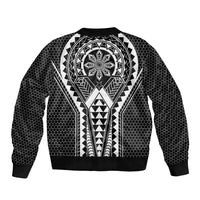 Philippines Batok Tribal Inspired Tattoo Black Bomber Jacket LT05 - Polynesian Pride