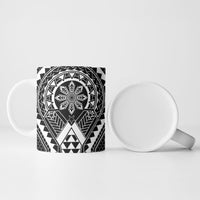 Philippines Batok Tribal Inspired Tattoo Black Ceramic Mug LT05 - Polynesian Pride