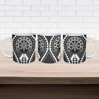 Philippines Batok Tribal Inspired Tattoo Black Ceramic Mug LT05 - Polynesian Pride