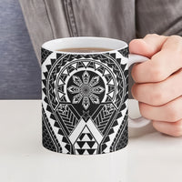 Philippines Batok Tribal Inspired Tattoo Black Ceramic Mug LT05 - Polynesian Pride