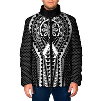 Philippines Batok Tribal Inspired Tattoo Black Padded Jacket LT05 Men Black - Polynesian Pride