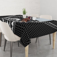 Philippines Batok Tribal Inspired Tattoo Black Tablecloth LT05 - Polynesian Pride