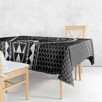 Philippines Batok Tribal Inspired Tattoo Black Tablecloth LT05 - Polynesian Pride