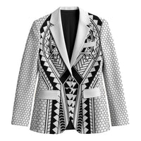 Philippines Batok Tribal Inspired Tattoo White Blazer LT05 Unisex White - Polynesian Pride
