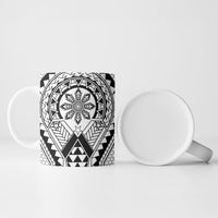Philippines Batok Tribal Inspired Tattoo White Ceramic Mug LT05 - Polynesian Pride