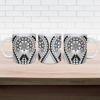 Philippines Batok Tribal Inspired Tattoo White Ceramic Mug LT05 - Polynesian Pride