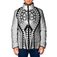 Philippines Batok Tribal Inspired Tattoo White Padded Jacket LT05 Men White - Polynesian Pride