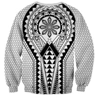 Philippines Batok Tribal Inspired Tattoo White Sweatshirt LT05 - Polynesian Pride